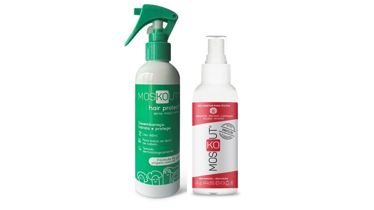 Hair Protect Spray Maçã Verde 250 ml e Moskout 100 ml