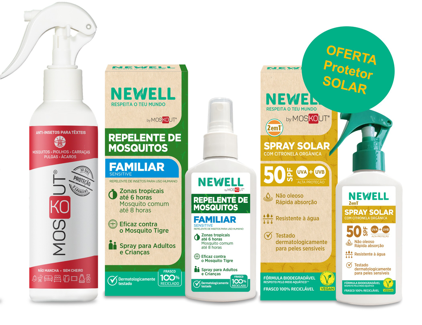 Pack Verão Adulto - Oferta Protetor Solar com Repelente