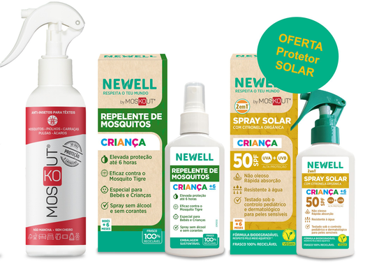 Pack Verão Criança - Oferta Protetor Solar com Repelente